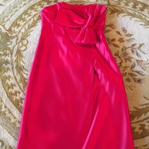 Jayden Babshin red satin cocktail dress
